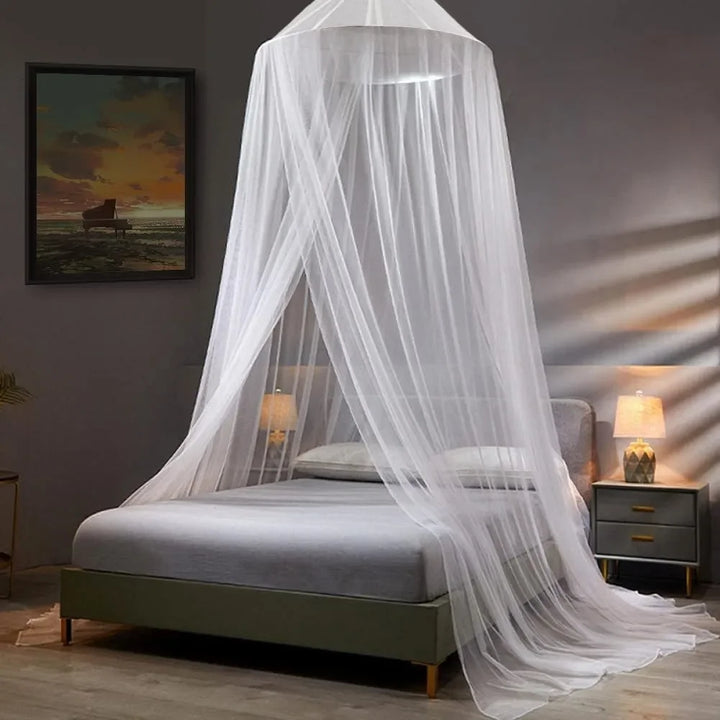 Moustiquaire de lit blanc anti-moustiques pour chambre