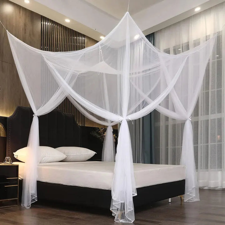 Moustiquaire de lit blanc anti-moustiques pour chambre