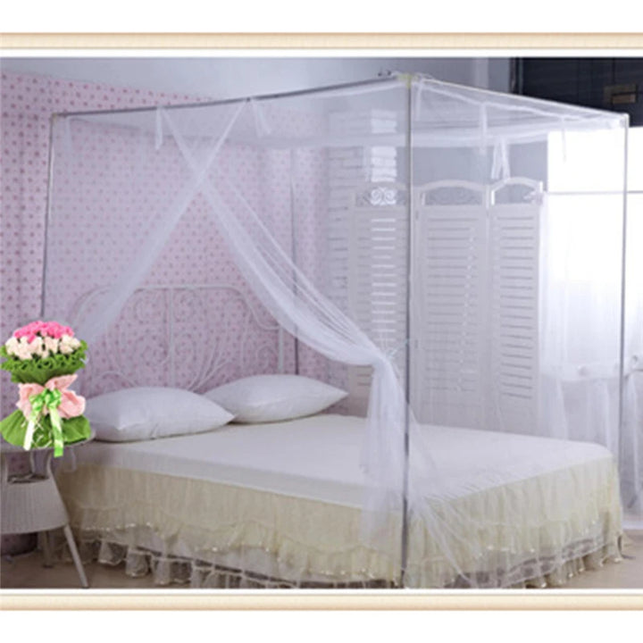 Moustiquaire de lit bleu anti-moustiques pour chambre
