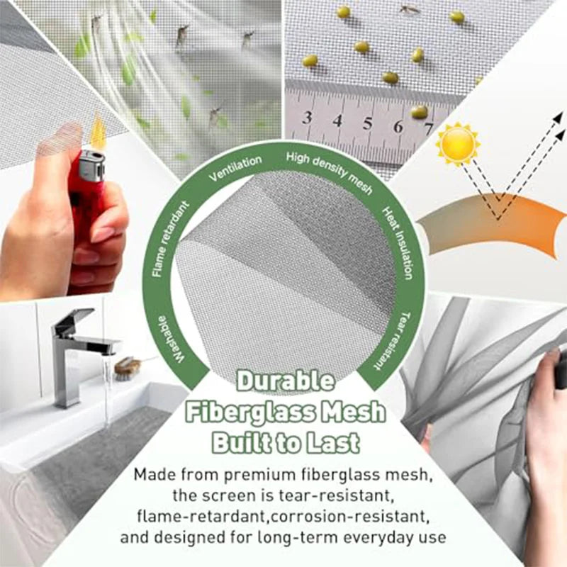 Moustiquaire de porte magnétique anti-insectes