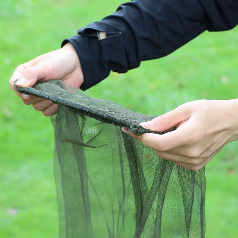 Moustiquaire de tête gris pour pêche et randonnée