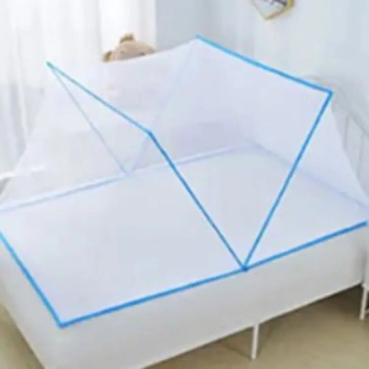 Moustiquaire de lit bleu anti-moustiques pour chambre