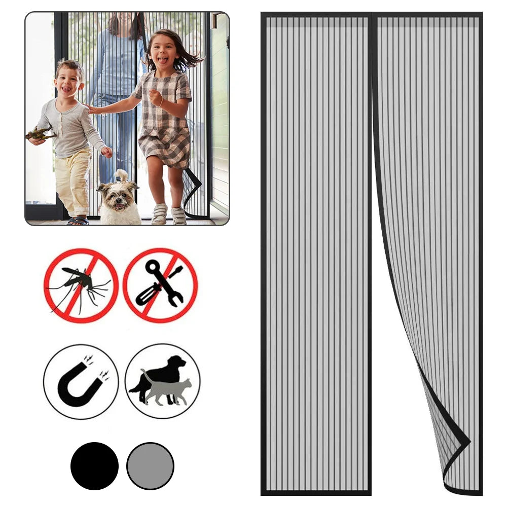 Moustiquaire de porte magnétique anti-insectes