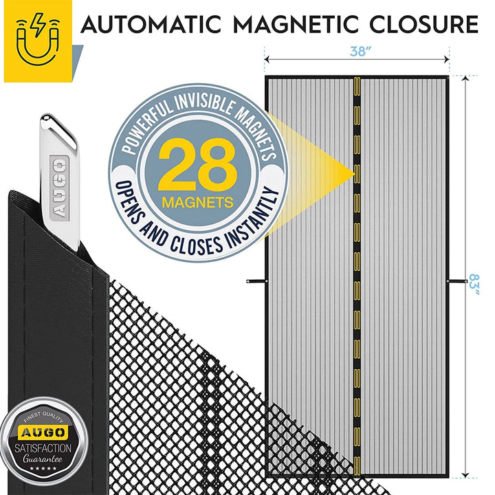 Moustiquaire de porte magnétique anti-insectes