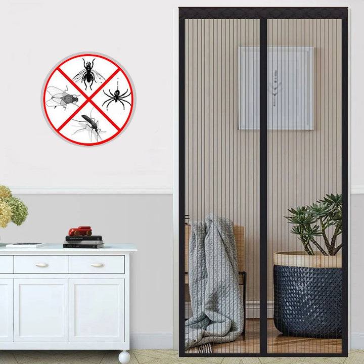 Moustiquaire de porte magnétique anti-insectes