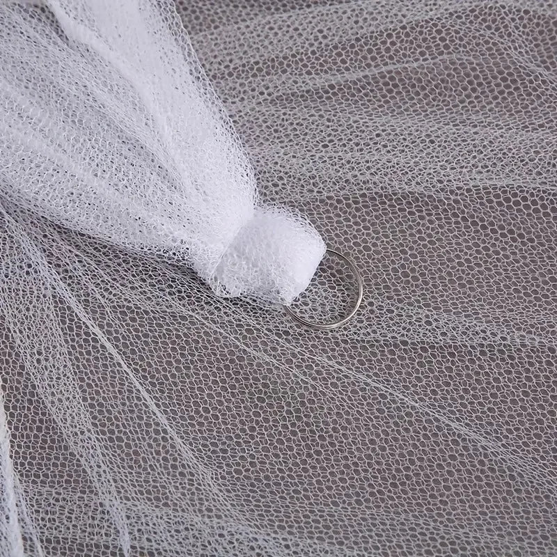 Moustiquaire de lit bleu anti-moustiques pour chambre