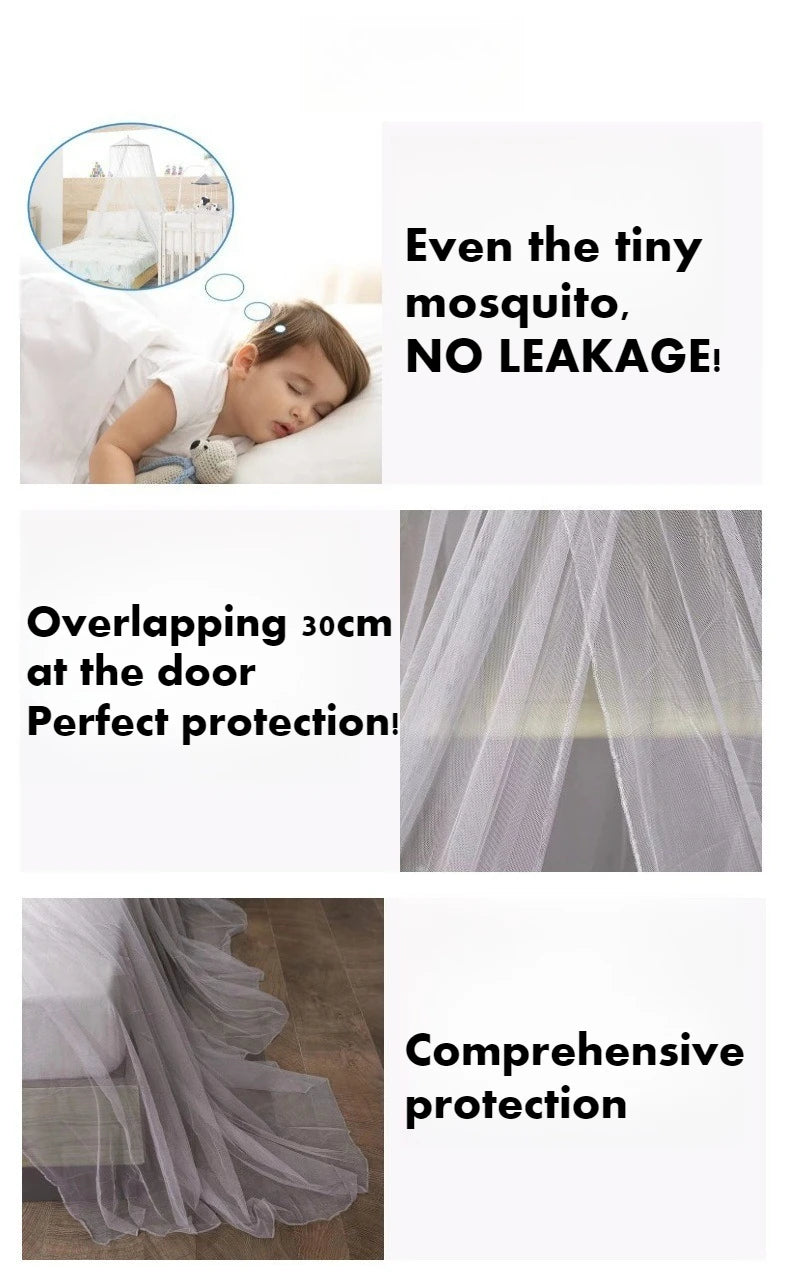 Moustiquaire de lit bleu anti-moustiques pour chambre