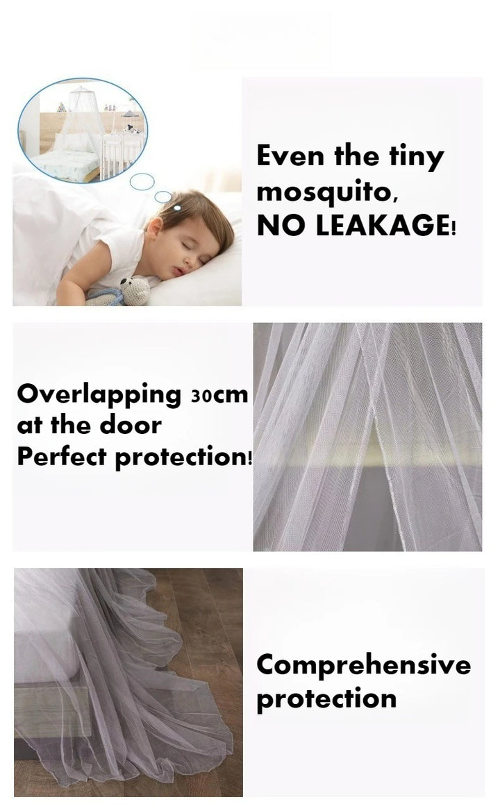 Moustiquaire de lit bleu anti-moustiques pour chambre
