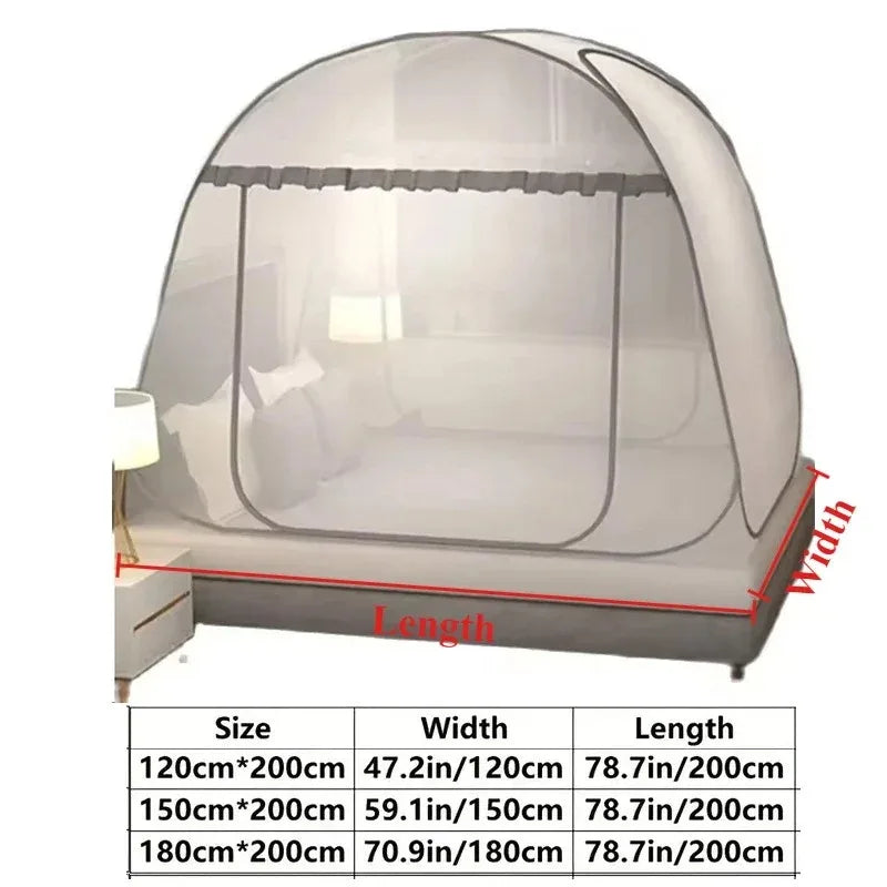 Moustiquaire de lit gris anti-moustiques pour chambre