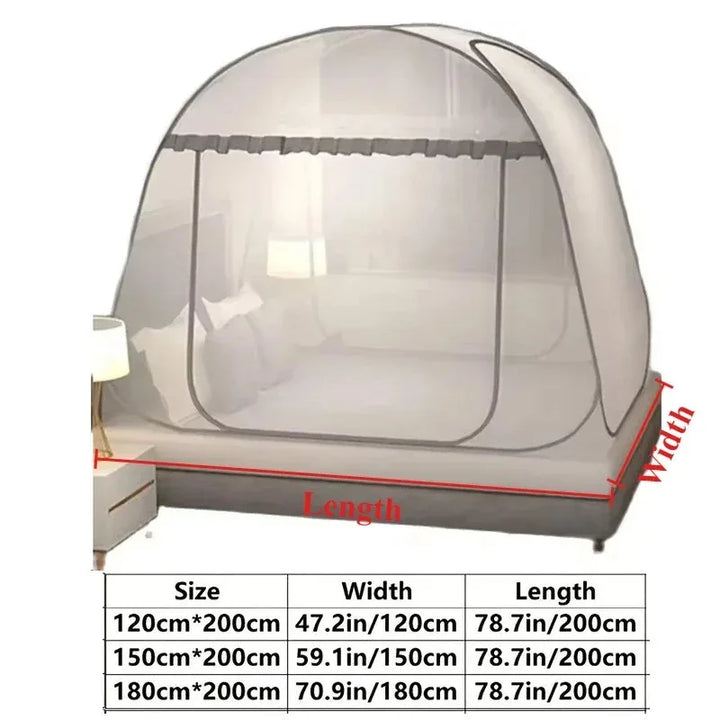 Moustiquaire de lit gris anti-moustiques pour chambre