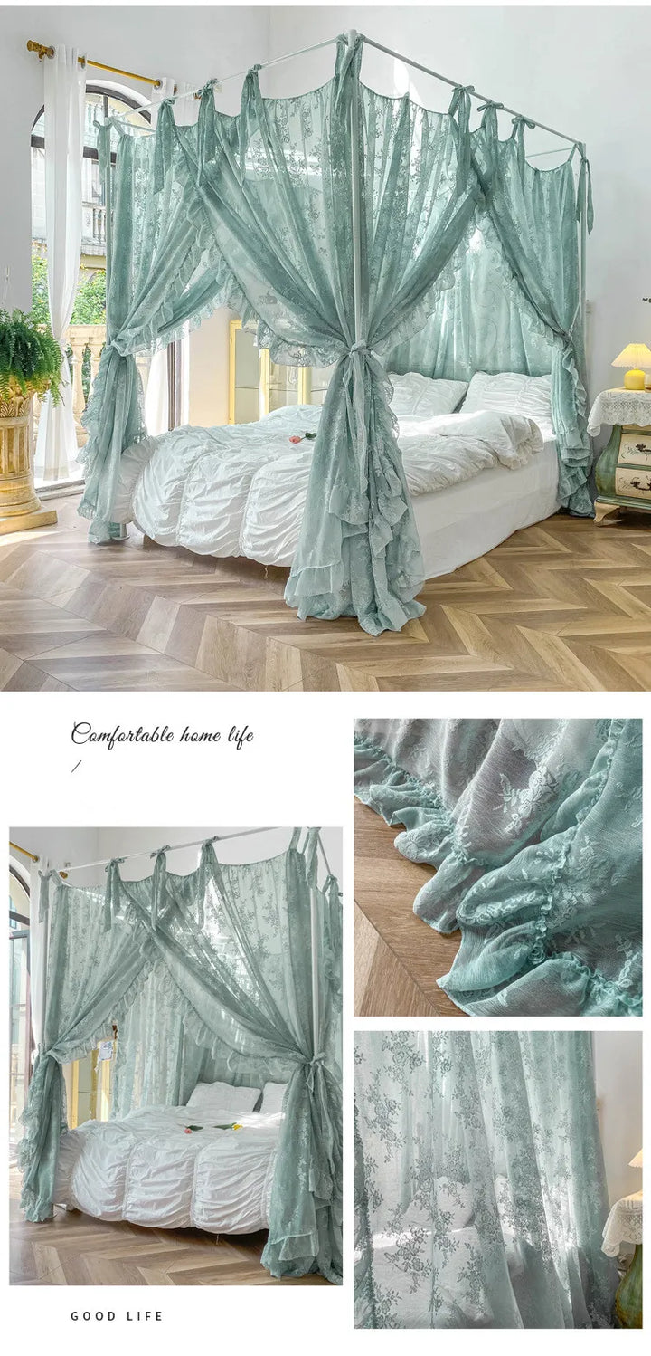 Moustiquaire de lit blanc 3 anti-moustiques pour chambre