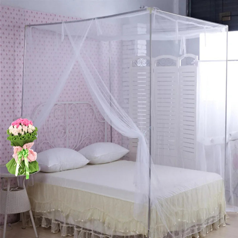 Moustiquaire de lit rose anti-moustiques pour chambre