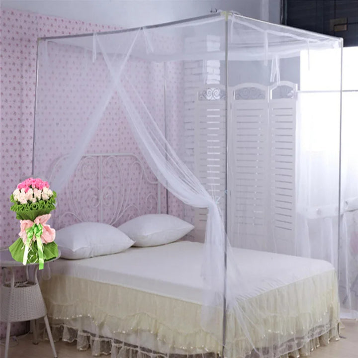 Moustiquaire de lit rose anti-moustiques pour chambre