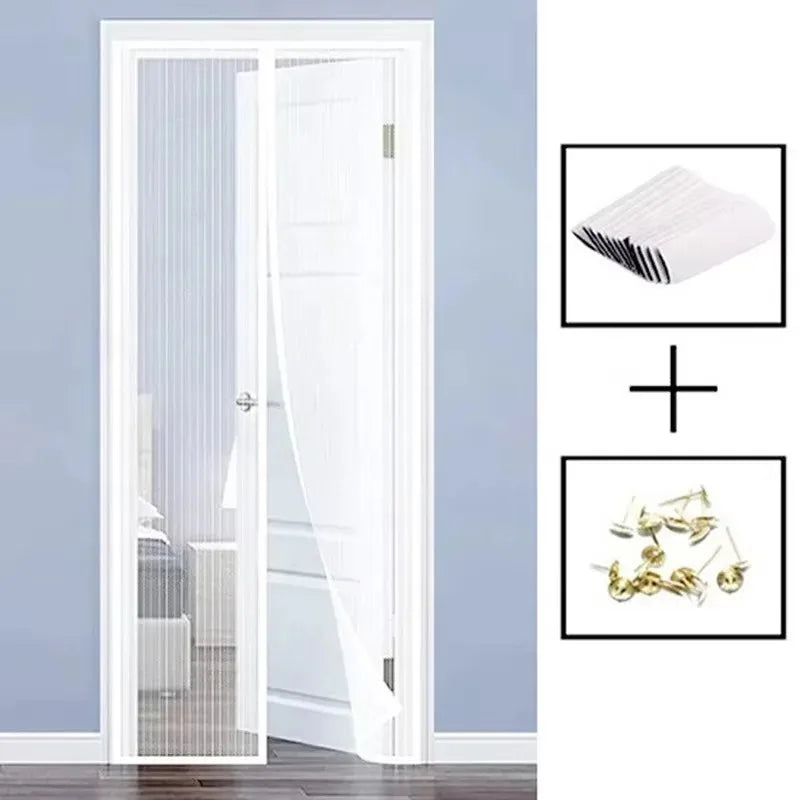 Moustiquaire de porte magnétique anti-insectes
