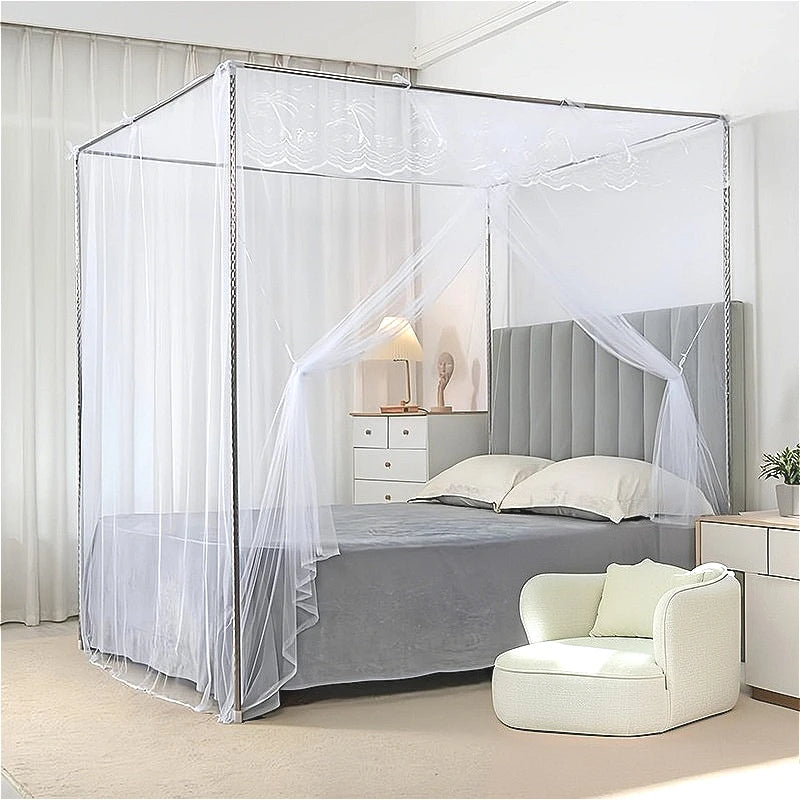Moustiquaire de lit blanc anti-moustiques pour chambre