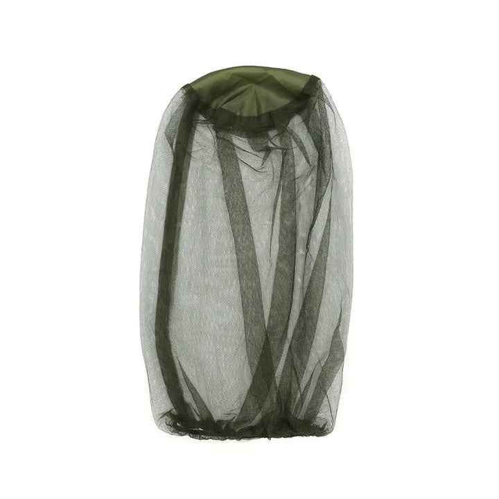 Moustiquaire de tête gris pour pêche et randonnée