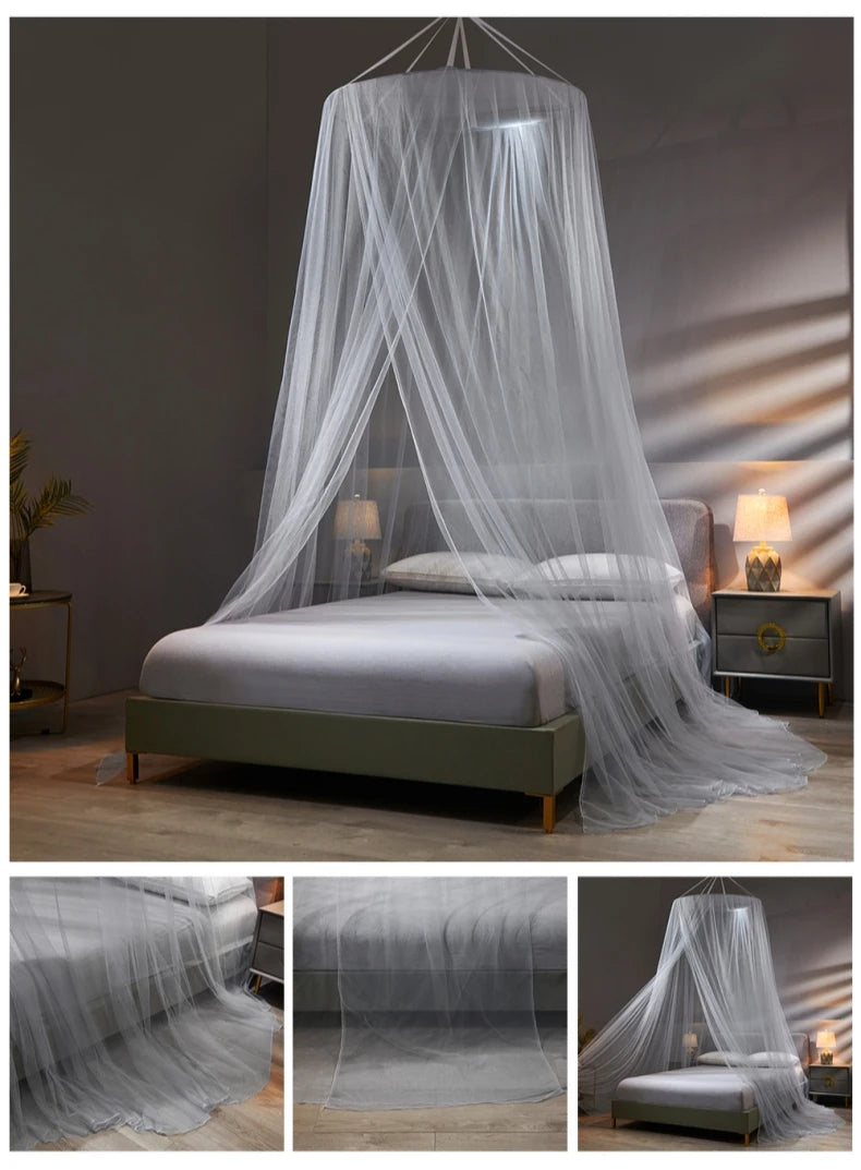 Moustiquaire de lit blanc anti-moustiques pour chambre