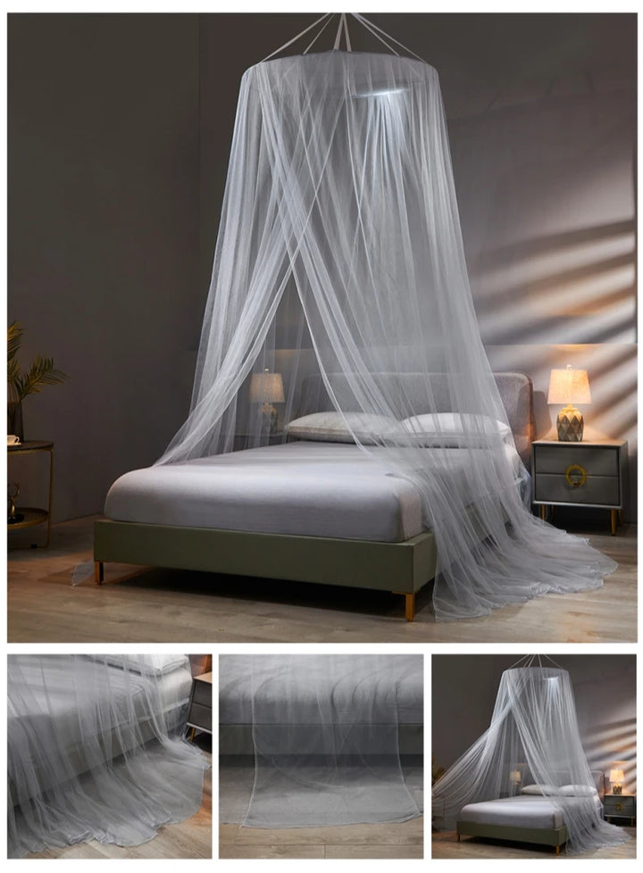 Moustiquaire de lit blanc anti-moustiques pour chambre