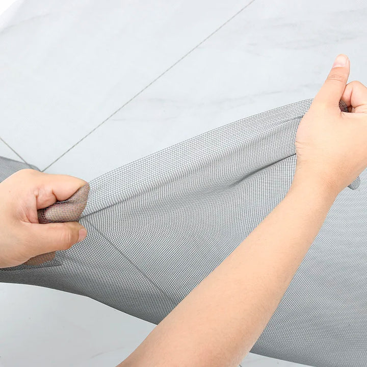 Moustiquaire de fenêtre gris auto-agrippante anti-moustiques