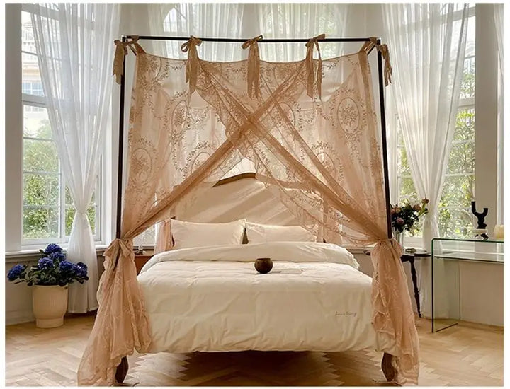 Moustiquaire de lit blanc 3 anti-moustiques pour chambre
