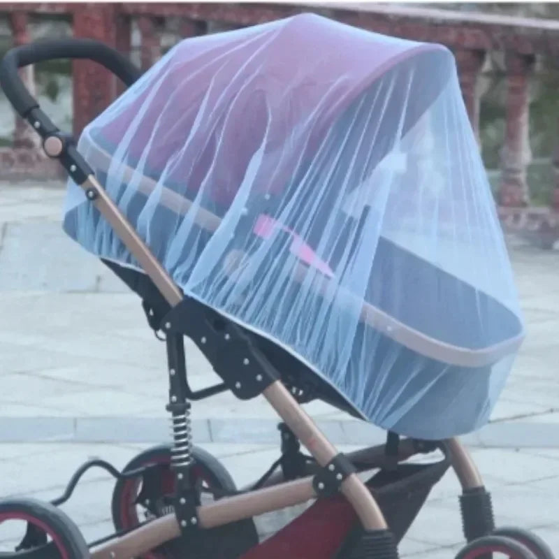 Moustiquaire de poussette bleu pour bébé