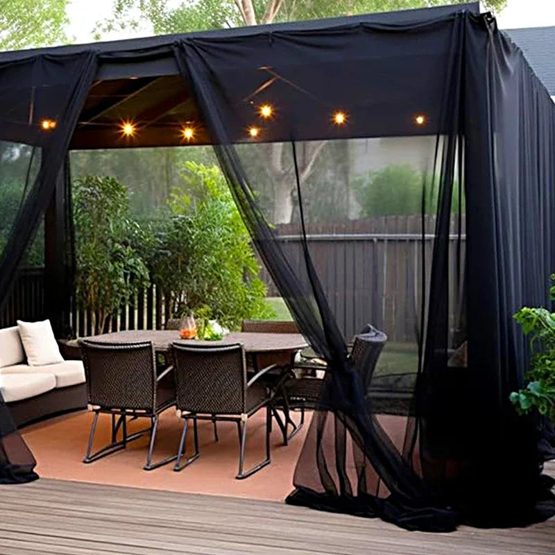 Filet anti-insectes de jardin noir à maille fine