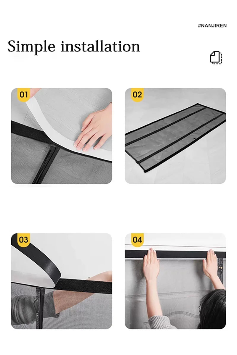 Moustiquaire de porte magnétique anti-insectes