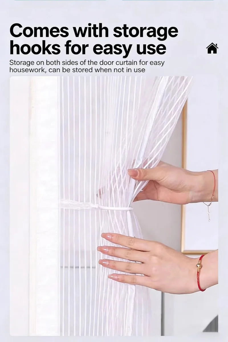 Moustiquaire de porte magnétique anti-insectes