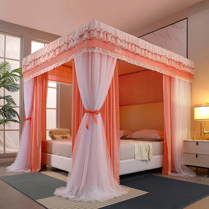 Moustiquaire de lit vert anti-moustiques pour chambre