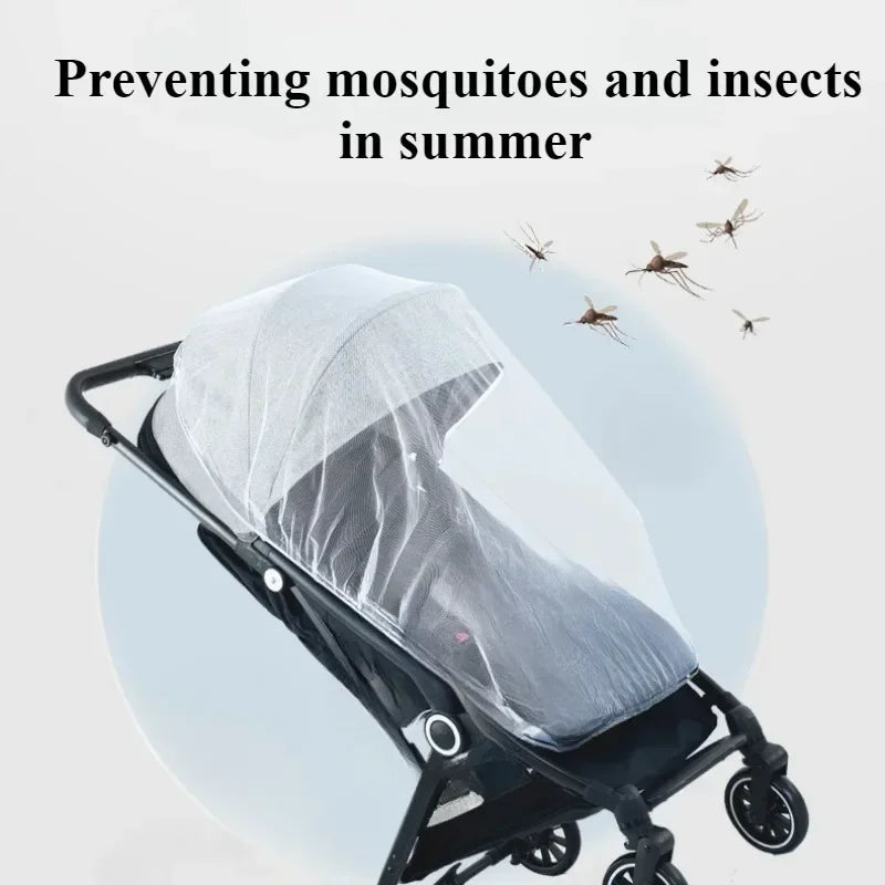 Moustiquaire de poussette bleu pour bébé