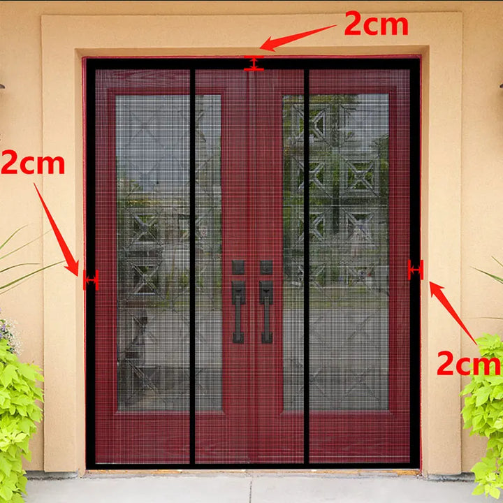 Moustiquaire de porte magnétique anti-insectes