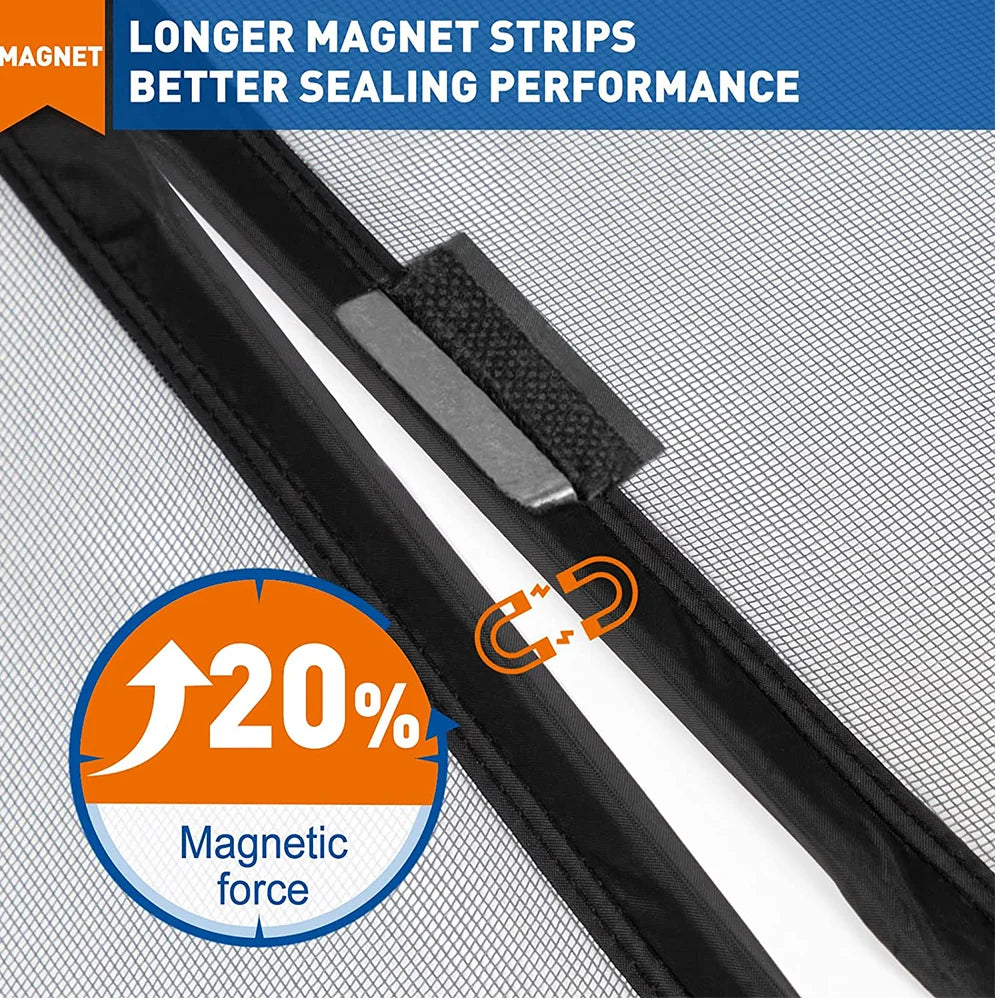 Moustiquaire de porte magnétique anti-insectes
