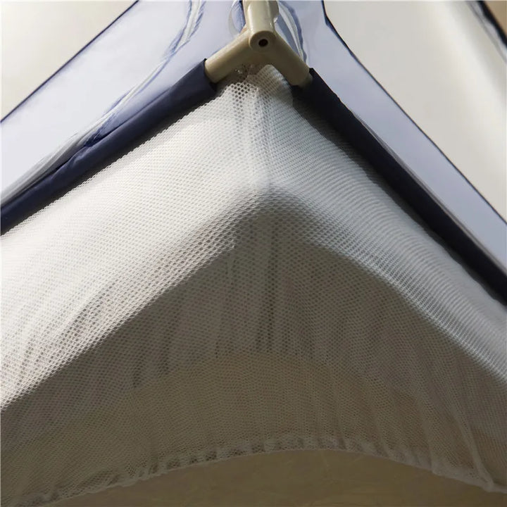 Moustiquaire de lit gris anti-moustiques pour chambre