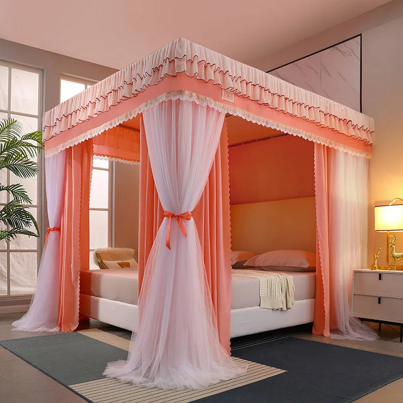 Moustiquaire de lit vert anti-moustiques pour chambre