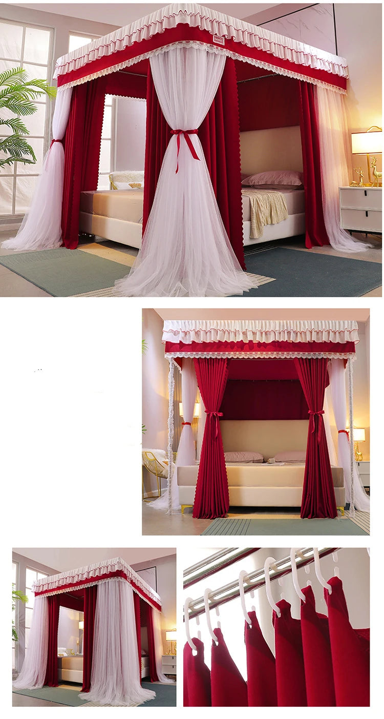Moustiquaire de lit vert anti-moustiques pour chambre