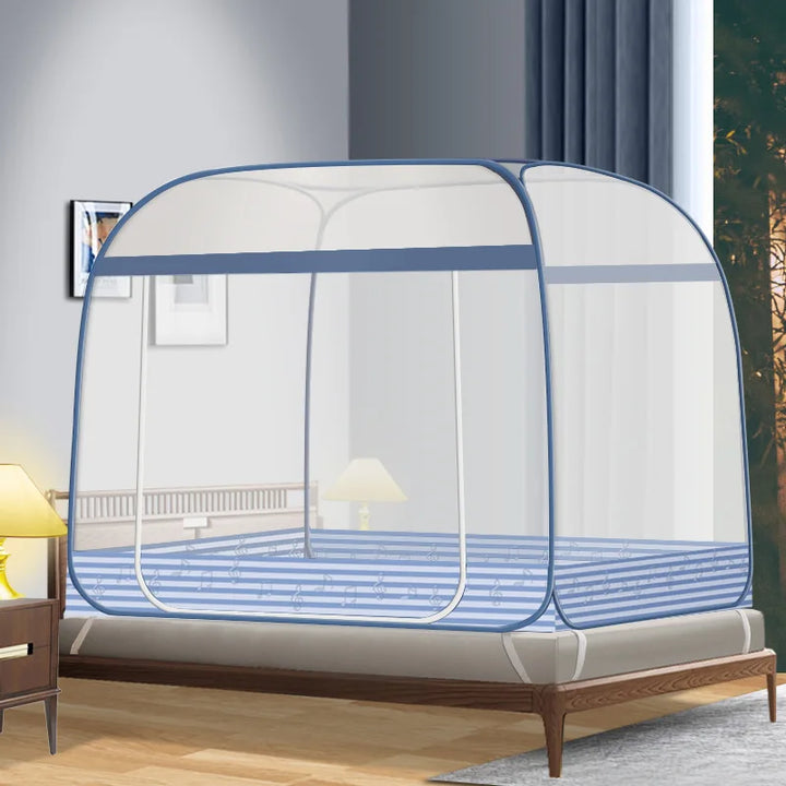 Moustiquaire de lit vert anti-moustiques pour chambre