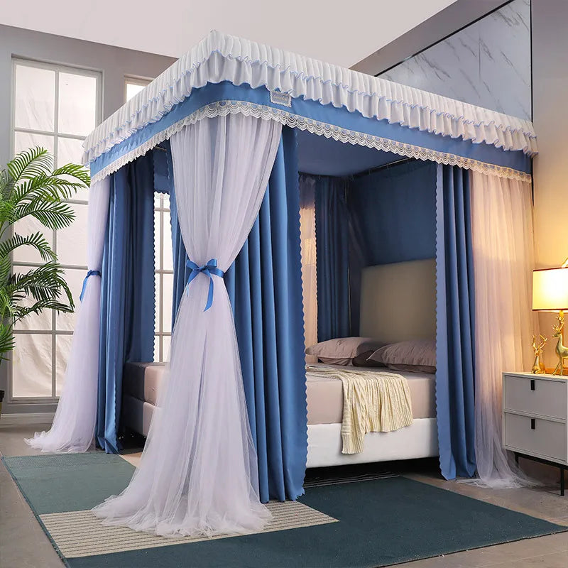Moustiquaire de lit vert anti-moustiques pour chambre