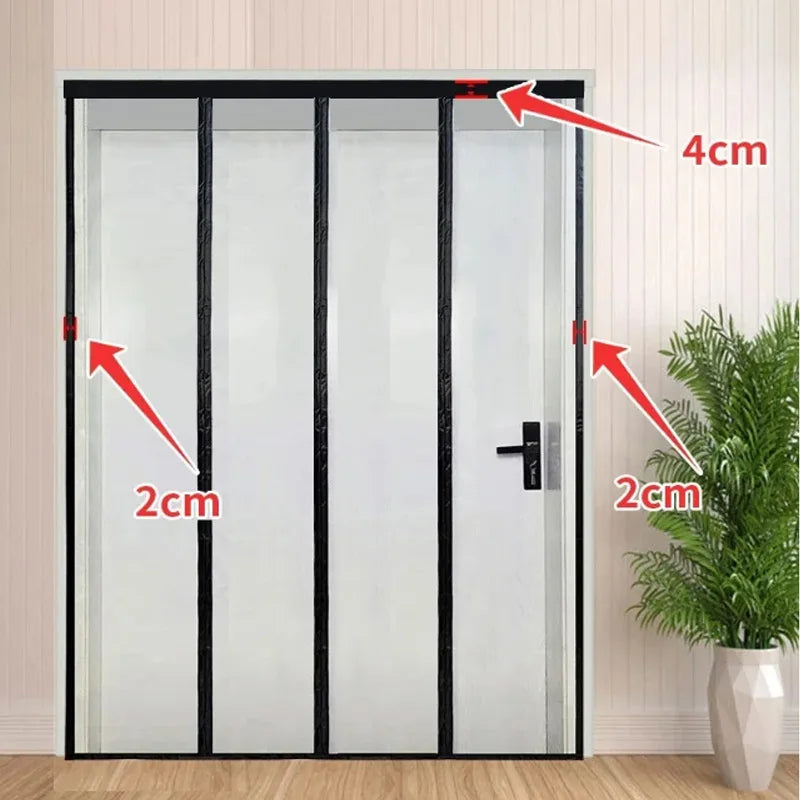 Moustiquaire de porte magnétique anti-insectes