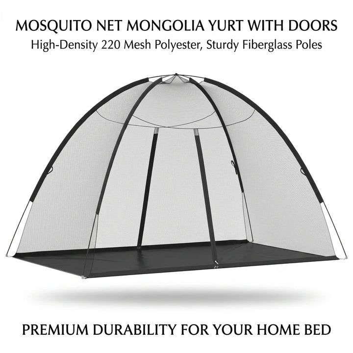 Moustiquaire de lit noir anti-moustiques pour chambre