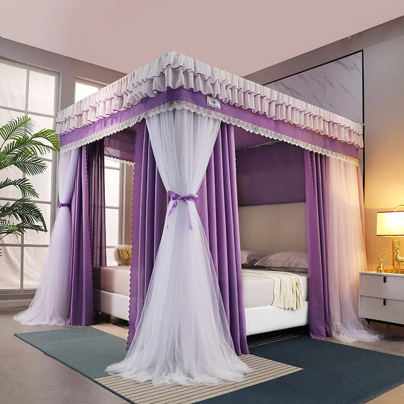 Moustiquaire de lit vert anti-moustiques pour chambre