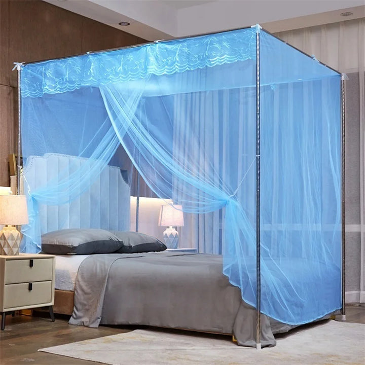 Moustiquaire de lit rose anti-moustiques pour chambre