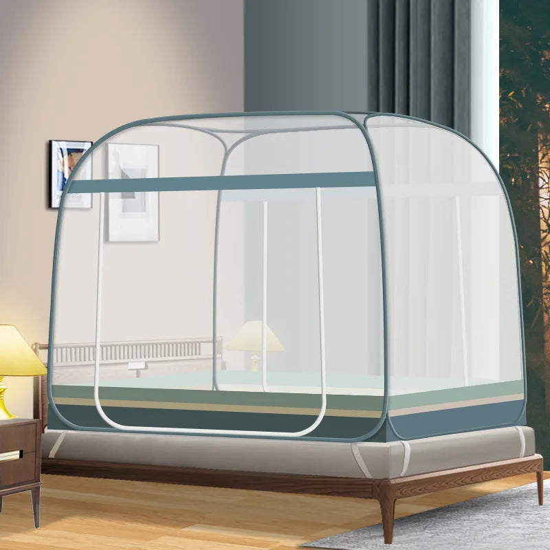 Moustiquaire de lit vert anti-moustiques pour chambre