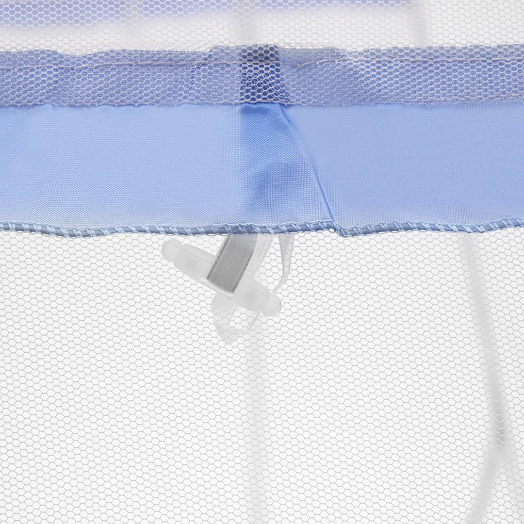 Moustiquaire de lit bleu anti-moustiques pour chambre