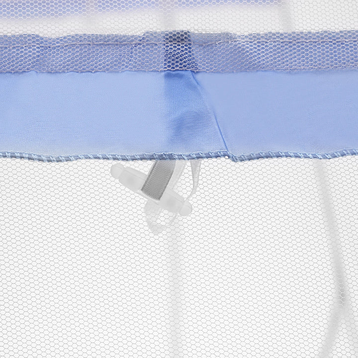 Moustiquaire de lit bleu anti-moustiques pour chambre