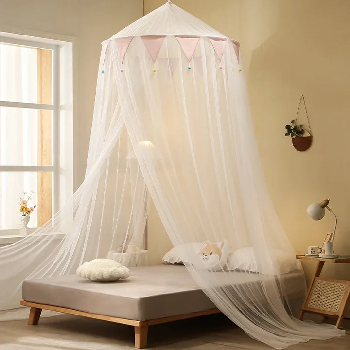Moustiquaire de lit bleu anti-moustiques pour chambre