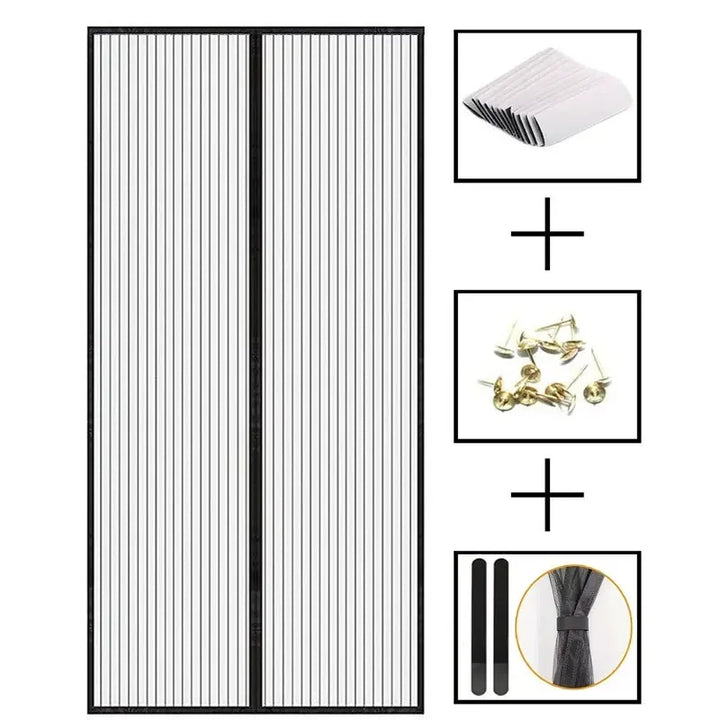 Moustiquaire de porte magnétique anti-insectes