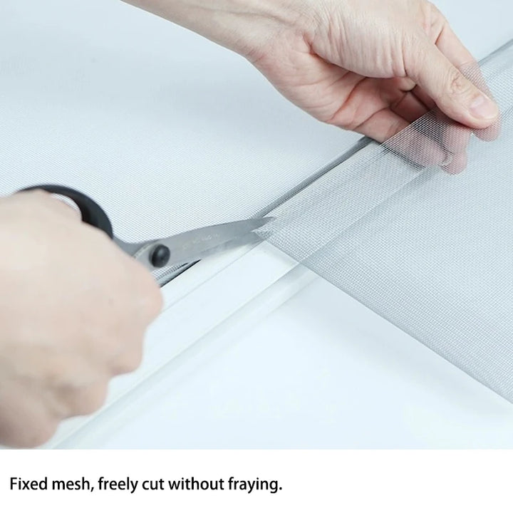 Moustiquaire de fenêtre gris auto-agrippante anti-moustiques