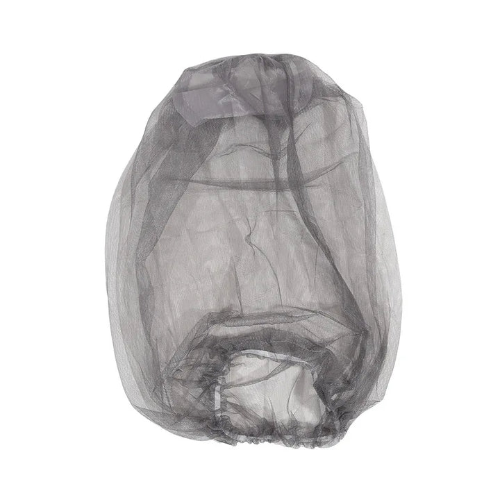 Moustiquaire de tête gris pour pêche et randonnée