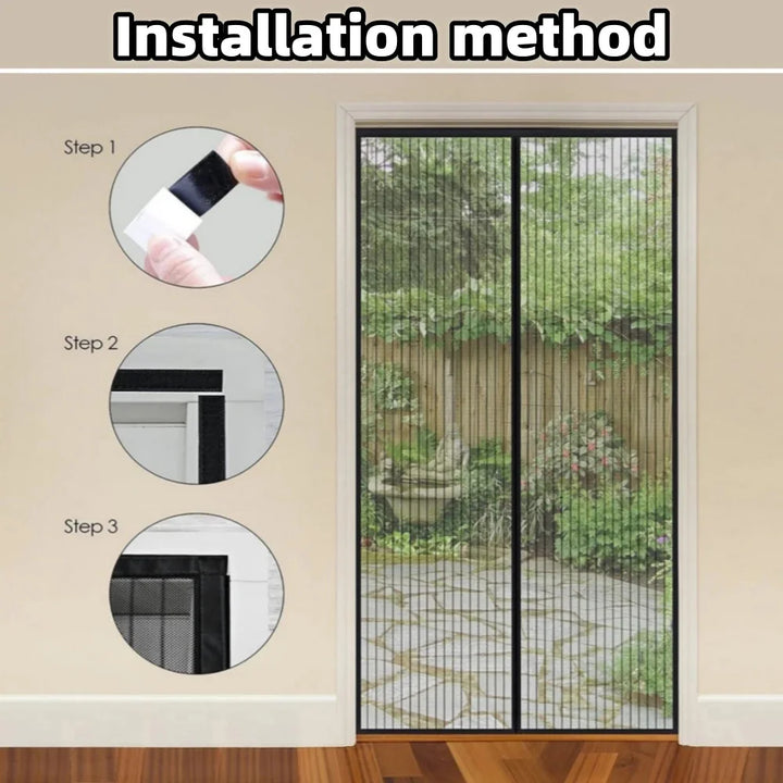 Moustiquaire de porte magnétique anti-insectes