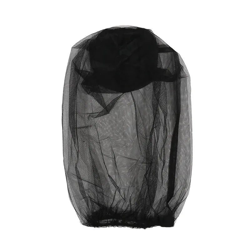 Moustiquaire de tête gris pour pêche et randonnée